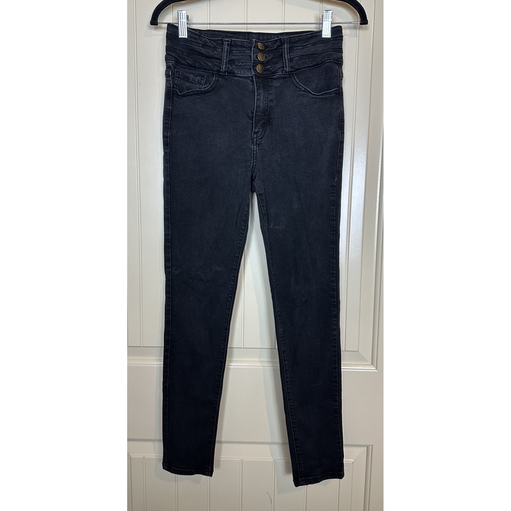 KanCan Womens Black High Rise Stretch Denim Skinny Jeans Sz 28‎ GUC